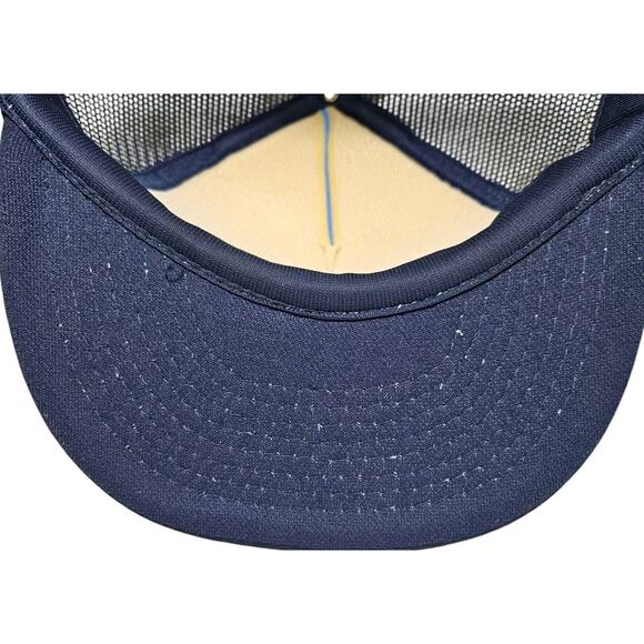 Vintage Golf Excuses Snapback Trucker Hat Blue Mesh Back Cap Two-tone High Crown - Picture 9 of 10